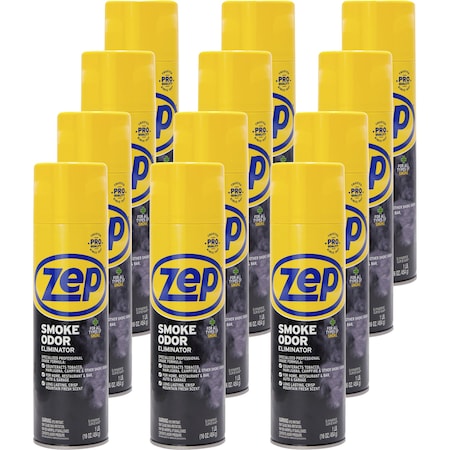 Zep Smoke Odor Eliminator, Professional Strength, 16oz., , PK 12 ZPEZUSOE16CT